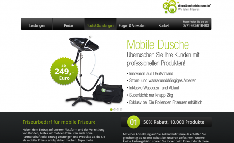 DieRollendenFriseure Microsite