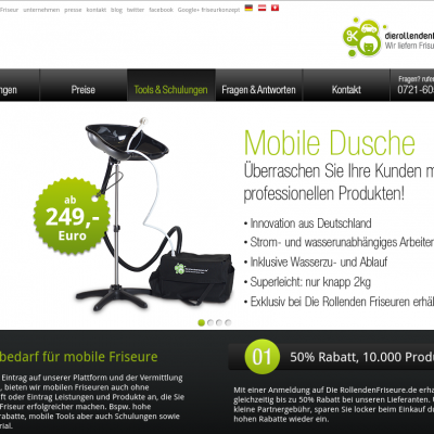 DieRollendenFriseure Microsite